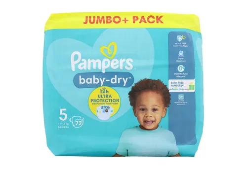 Pampers baby-dry Windeln Größe 5 (11-16 kg)