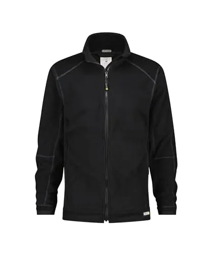Fleecejacke, SCHWARZ, Gr. 4XL