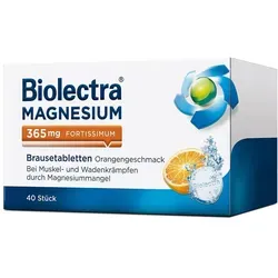 Magnesium Biolectra fortissimum Orange Brausetabletten in orange von Biolectra