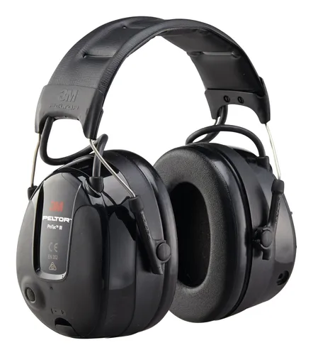 3M Peltor ProTac III Gehörschutz Headset - Aktive Lärmdämpfung mit SNR 32 dB für sicheres Hören in lauten Umgebungen, schwarz