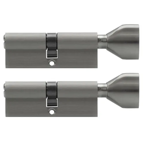 2x Knaufzylinder 80mm 40/40 +10 Schlüssel Zylinder Schloss Gleichschließend
