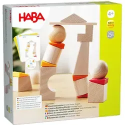 HABA 3D-Legespiel Schiefe Türme - Kugeln - Kreatives 3D-Legespiel für Kinder ab 4 Jahren, fördert Geschicklichkeit und räumliches Denken, ideal für gemeinsames Spiel.