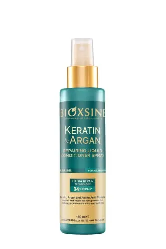 Bioxsine Keratin & Argan Repairing Hair Care Liquid Conditioner/Haarspülungsspray 150ml für alle Haartypen