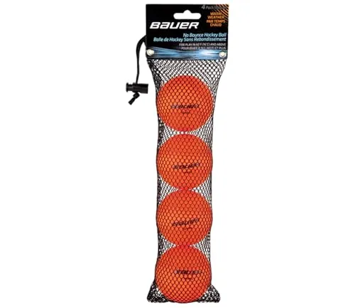 Bauer Hockeyball, warm, Orange, 4 Stück von Bauer