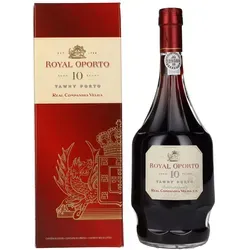 Royal Oporto 10 Years Portwein 20% Vol. 0,75l - Rotwein, edler 10 Jahre gereifter Portwein mit feinen Aromen und einem vollmundigen Geschmack – ideal für besondere Anlässe.