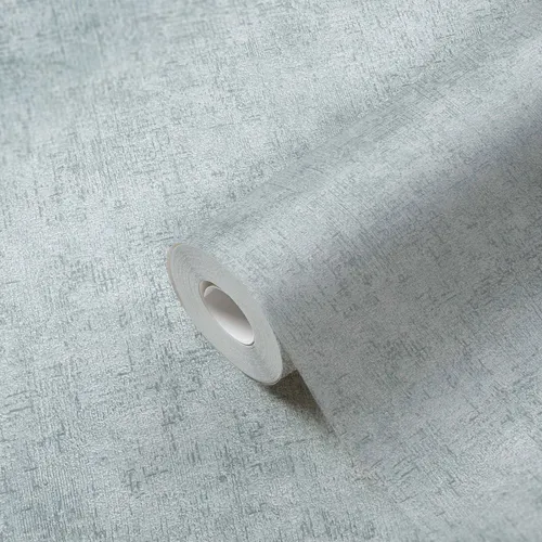 Vliestapete rustikale Putz-Struktur – Grün, Beige