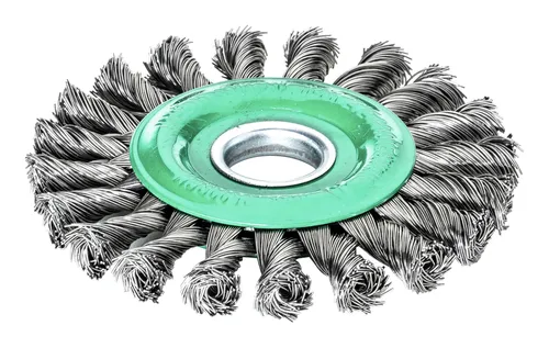 Lessmann Rundbürste Edelstahl 125 x 14 mm, gezopft 0,5 mm - 473.811