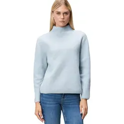 zero Damen Strickpullover mit Stehkragen 40, Light Blue Melange - Pullover für Damen, weit geschnitten und perfekt für einen lässigen Look. Der Stehkragen sorgt für zusätzlichen Komfort und Stil.