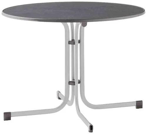 Sieger 236/A Boulevard-Klapptisch Ø 100cm, graphit in silber von Sieger
