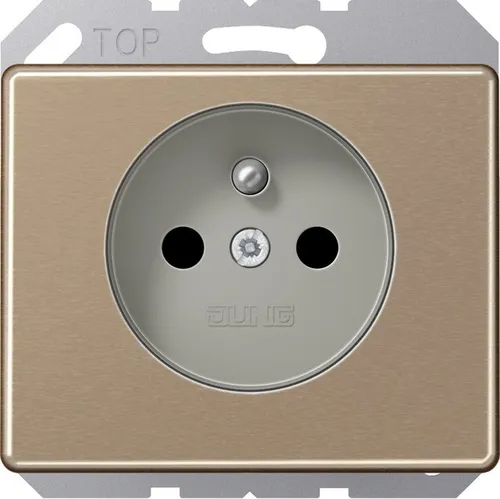 Jung Steckdose gold brz SL 521 FKI GB in gold von Jung Steckdose Steckdosen Abdeckung