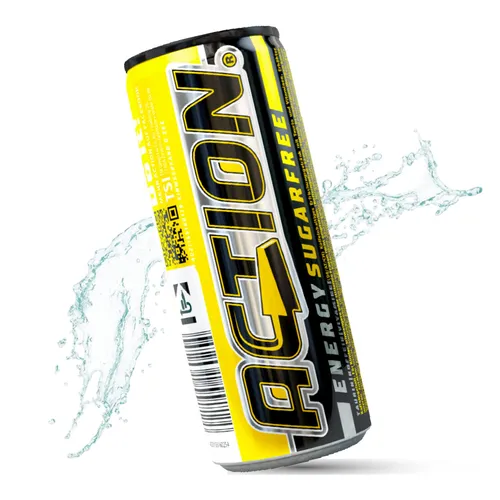 ACTION Energy Drink Sugarfree 24 Dosen x 250ml zuckerfrei - inkl. Pfand