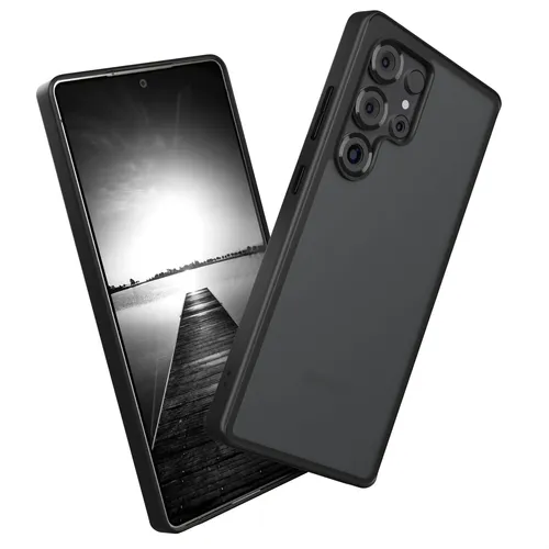 Handyhülle für Samsung Galaxy S25 Ultra Silikon Bumper Hülle Outdoor Schwarz