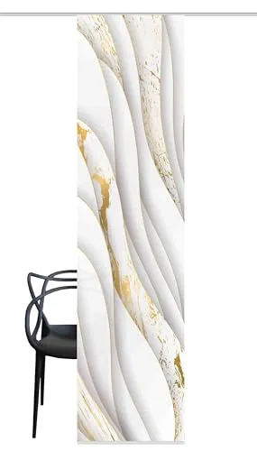 HOME WOHNIDEEN Schiebegardine GULDO in gold von Home Wohnideen