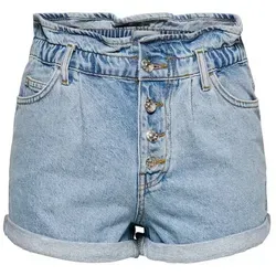 ONLY Jeansshorts ONLCuba - Hochwertige Denim-Shorts in Blau - Shorts aus 100% Baumwolle, High Waist Schnitt für optimalen Tragekomfort, ideal für Sommerlooks.