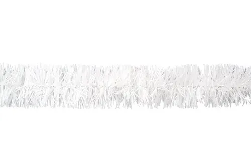 Creativery Lametta, Weihnachtsgirlande Lametta 5cm, 3 Meter weiß