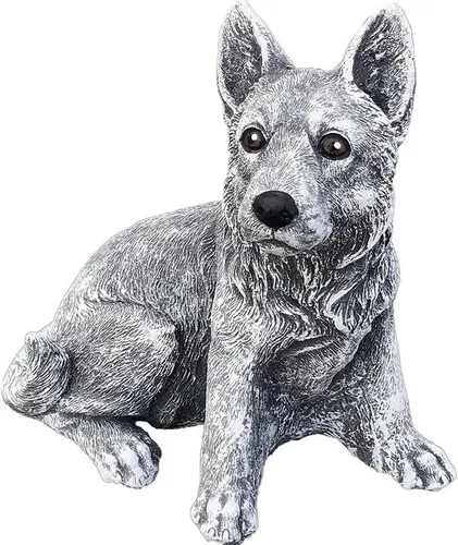 Stone and Style Gartenfigur Schäferhund klein - Frostfest und Handgefertigt - Verleihen Sie Ihrem Garten mit dieser frostfesten, handgefertigten Steinfigur eines Schäferhundes einen charmanten Akzent. Wetterbeständig und detailreich, ist sie ideal für ganzjährigen Einsatz im Freien.