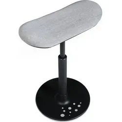 Topstar Stehhilfe Sitness H2 Skateboardsitzform SH403 CV3 hellgrau - Ergonomische Stehhilfe für flexibles Arbeiten im Büro oder Zuhause, mit 3D-Beweglichkeit und bis zu 4 Stunden Sitzkomfort für Ihre Rückengesundheit.