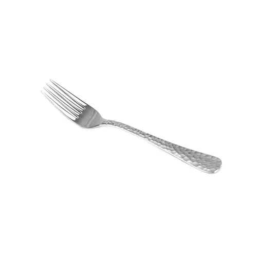 Solex Lena Besteckset 6 Stück Kuchengabel - Gabeln in Hammerschlagoptik aus hochwertigem Edelstahl, ideal für stilvolle Kaffeetafeln und besondere Anlässe