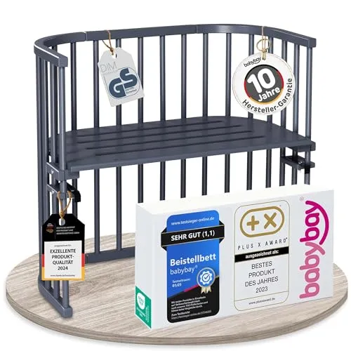 babybay Original Beistellbett aus massivem Buchenholz von babybay