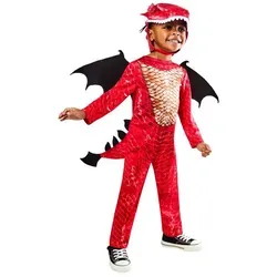 Rubies Offizielles Red Dragon Kinderkostüm, Größe 7-8 Jahre