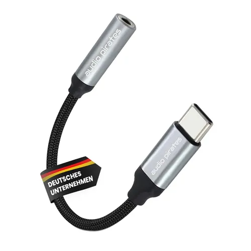 audio pirates USB-C > Klinke female Kabel [0,15m 1-Pack] DAC, 3,5mm Klinke PF