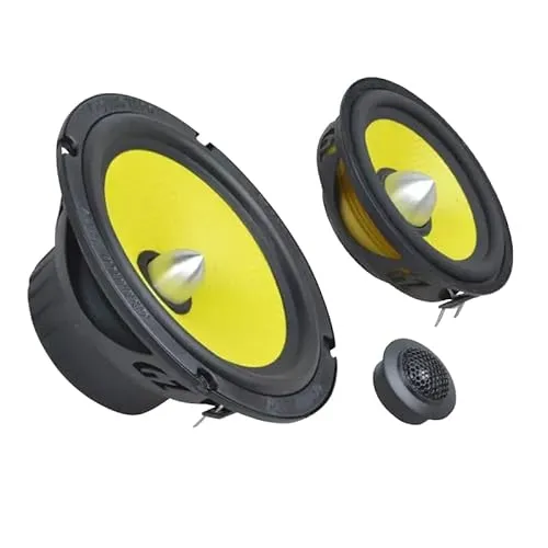 Ground Zero GZTC 165.3X-ACT, 3-Wege Komponenten-Lautsprechersystem, 165mm, 150W RMS/200W Max, HQPP Membran, 19mm Seidenkalotte, 50Hz-22kHz, Aktivbetrieb