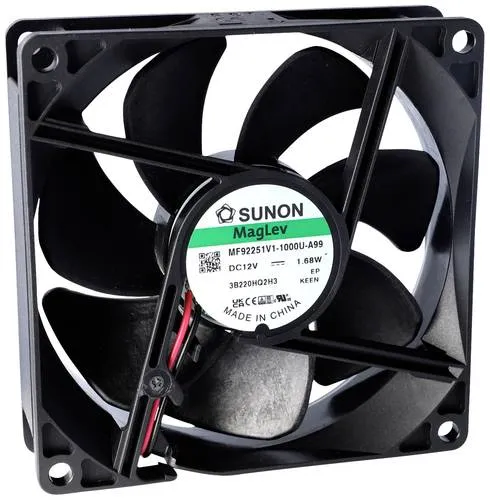 Sunon EE92251B3-000U-999 Axiallüfter 12 V/DC 67.09 m³/h (L x B x H) 25 x 92 x 92mm