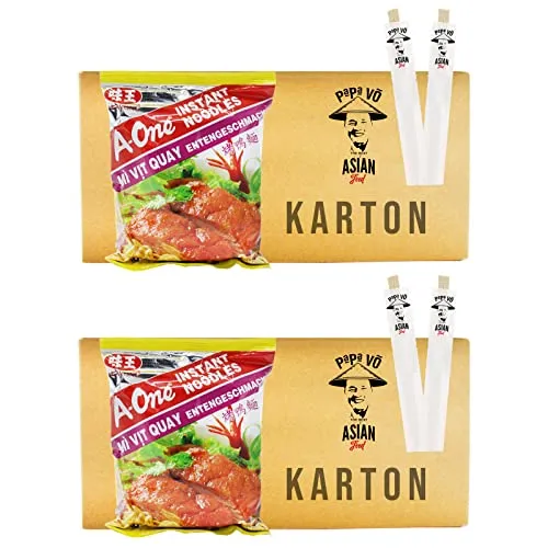 60er Pack (60x85g) A-One Instant Nudelsuppe Entengeschmack Mi Vit (Papa Vo)