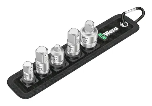 Wera 781 5 Set 1 - 5-teiliges Verbindungsteile Set mit sicherer Nussfixierung, ideal für höchste Belastbarkeit und präzise Anwendungen