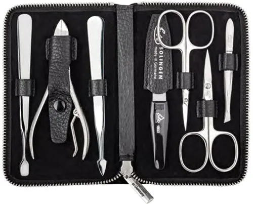 Erbe Collection Travel Maniküre Set im Reißverschluss-Etui