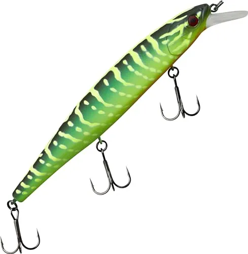 Illex Wobbler Mag Squad 128 SP 21g - Crazy Pike - Eventgutscheine & Reisegutscheine, schwebender Wobbler für gezieltes Angeln auf Hechte mit verführerischer Aktion.