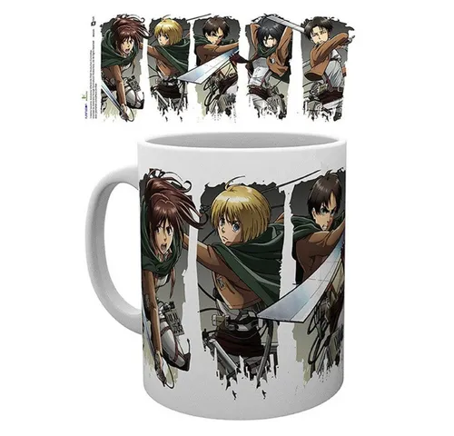 ABYstyle Tasse Attack on Titan - Mug - 320 ml - Character Montage