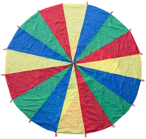 Betzold Outdoor-Spielzeug Fallschirm-Schwungtuch - Vielseitiges Schwungtuch für Gruppenaktivitäten, das den Zusammenhalt stärkt und Konzentration sowie Koordination fördert. Ideal für drinnen und draußen, aus strapazierfähigem Material, erhältlich in verschiedenen Größen.