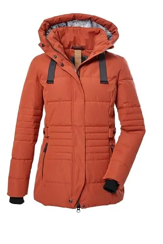 G.I.G.A. DX Damen Steppjacke mit abzippbarer Kapuze - Wasserabweisende Funktionsjacke in Daunenoptik, atmungsaktiv und winddicht, ideal für aktive Wintertage. Mit seitlicher Taillenregulierung und PFC-freiem Material.