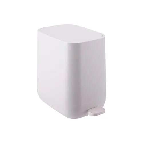 Relaxdays Mülleimer mit Absenkautomatik, 7 Liter, schmal, weiß - Praktischer Treteimer mit 7 Litern für Bad oder Gäste-WC. Der schicke, matte Kunststoff sorgt für modernes Design. Mit Softclose-Funktion schließt der Deckel geräuschlos. Der entnehmbare Inneneimer erleichtert die Entleerung.