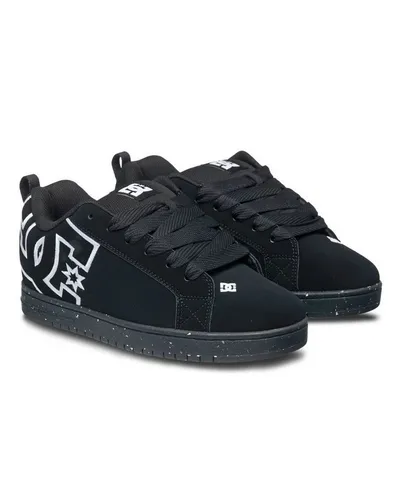 DC Shoes Court Graffik Black/Black Recycled Größe EU 44,5 - Lässige Sneaker für jeden Tag - Die DC Shoes Court Graffik Low Sneaker in Schwarz sind vielseitig und zeitlos. Ideal für den Alltag, bieten sie Komfort und einen mühelosen Streetstyle. Die abriebfeste Gummisohle sorgt für Langlebigkeit.