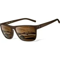 Perfectmiaoxuan Polarisierte Sonnenbrille Vintage Elegant - Stilvolle polarisierte Sonnenbrille für Herren und Damen mit elegantem Vintage-Design. 100% UV400-Schutz für klaren Sicht und hohen Tragekomfort bei Outdoor-Aktivitäten.
