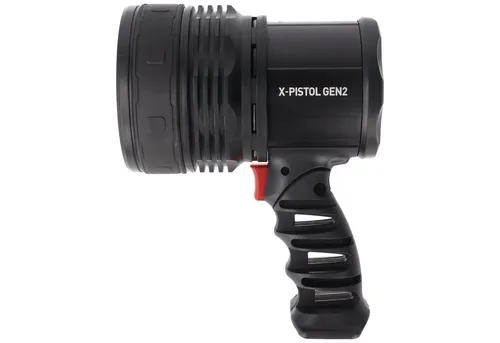 Mactronic X Pistol Gen2 LED-Scheinwerfer 1500 lm - Taschenlampe mit 1500 Lumen, IPX6 wasserdicht und wiederaufladbar - ideal für Outdoor-Abenteuer und Notfälle.