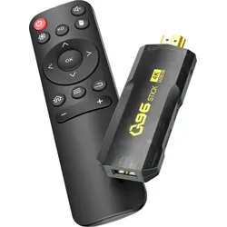 Avizar, Android TV Stick 4K Ultra HD HDMI Streaming WiFi Smart TV, Schwarz - Schwarz