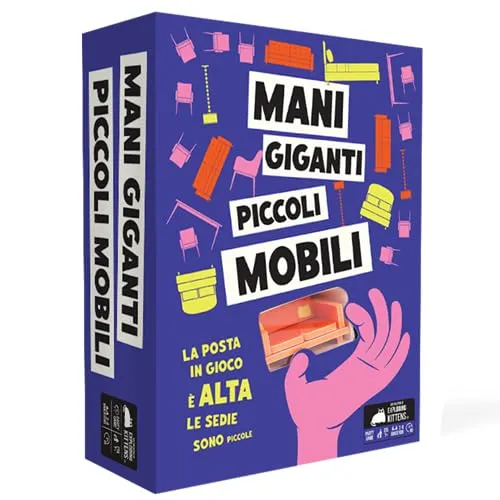 Asmodee – Riesen kleine bewegliche Hände, Brettspiel, Kartenspiel, Partyspiel, 7+ Jahre, 3-8 Spieler, 10 min, italienische Ausgabe