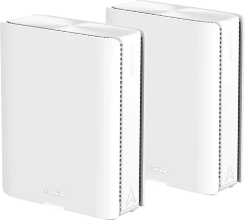 ASUS ZenWiFi BQ16 2er Set Weiß - Kombinierbarer Router mit bis zu 740qm Abdeckung, 2x 10G Ports für ultraschnelles WLAN