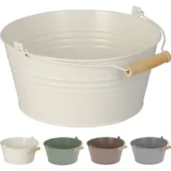 3er Blumentopf Mit Henkel Ø22xh10cm-me1000130-grün-var