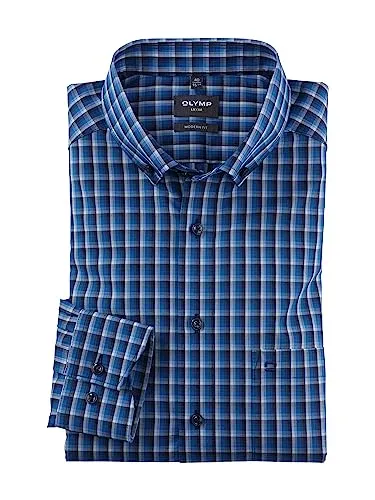 OLYMP Businesshemd Blau Größe 44 von Olymp