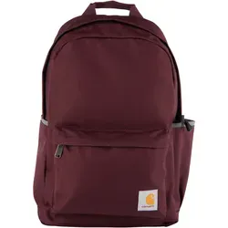 Carhartt Classic Daypack 21L - Dunkelroter Rucksack - Robuster 21L Rucksack aus wasserabweisendem Material, ideal für den Alltag. Mit gepolsterter Rückwand und praktischer Organisationstasche für optimalen Stauraum.