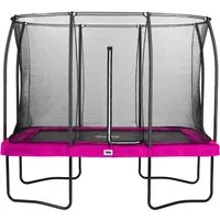 Salta Trampolin Comfort Edition 305 x 214 cm Pink - Sicheres Springvergnügen - Trampolin mit sicherem, schönem Design, TÜV geprüft und mit 72 doppelt konischen Federn für optimale Rückfederung. Ideal für jahrelangen Spaß im Garten!