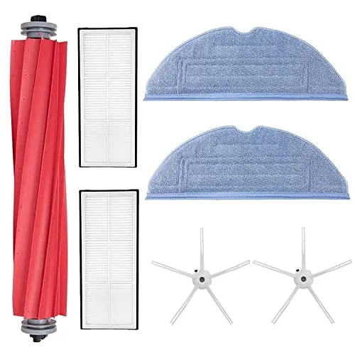 Stück Zubehörset für Roborock S7 S7+ T7 T7S T7Plus T7SPlus Roborock Staubsauger Ersatzteile Enthält 1 Hauptbürste 2 HEPA-Filter 2 Seitenbürsten 2 Wischtücher (Paket A) 7