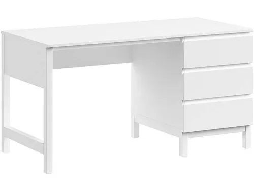 Kinderschreibtisch VIPACK Eva – Großer Schreibtisch mit 3 Soft-Close Schubladen - Hochwertiger Kinderschreibtisch aus MDF und Kiefer, mit großer Arbeitsfläche von 140 x 70 cm und 3 geräumigen Schubladen. Ideal für ein ergonomisches und aufgeräumtes Kinderzimmer.
