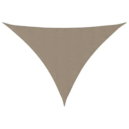 vidaXL Sonnensegel Dreieckig 5x6x6 m Taupe