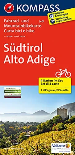Produktbild KOMPASS Fahrradkarte 3401 Südtirol