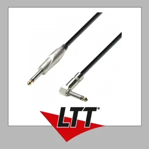 ah Cables 3 STAR IPR 0300 - Instrumentenkabel - Adam Hall® Winkelklinke TS x Klinke TS - 3 m